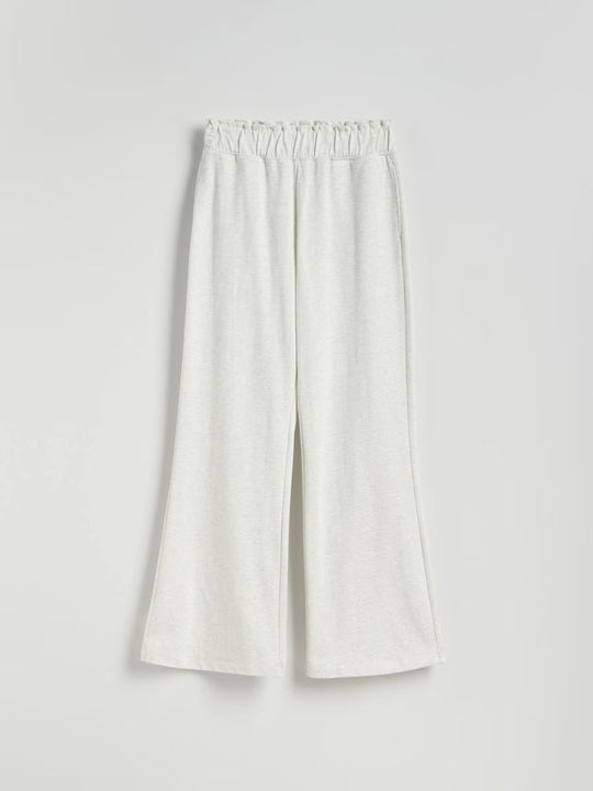 Utsvängda joggingbyxor -ljusgrå